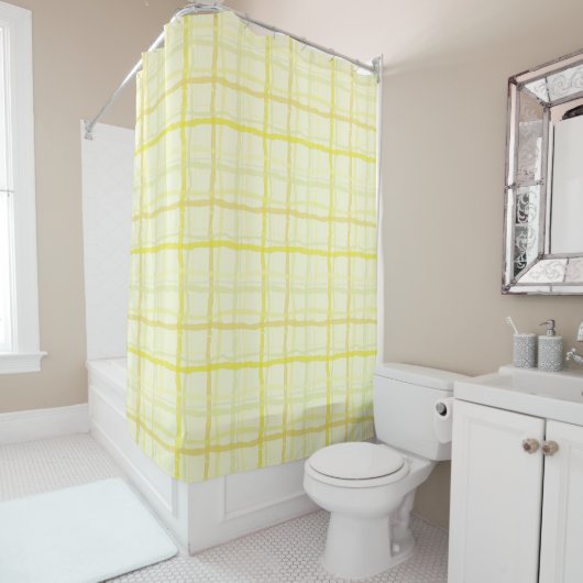 Sunshine Yellow Shower Curtain - Speld Douchegordijn (In situ)