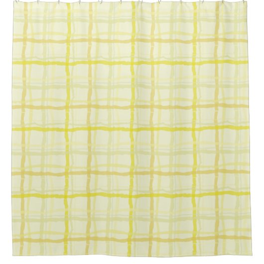 Sunshine Yellow Shower Curtain - Speld Douchegordijn (Voorkant)