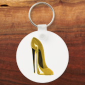 Sunshine Yellow Stiletto Shoe Sleutelhanger (Voorkant)