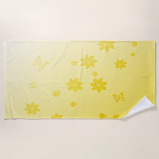 Sunshine Yellow Strandlaken (Voorkant)