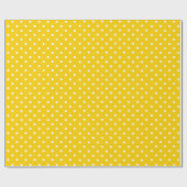 Sunshine Yellow | Wappapier met witte poka-dot Cadeaupapier (Vlak)
