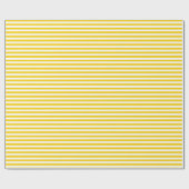 Sunshine Yellow | Wappapier met witte streep Cadeaupapier (Vlak)