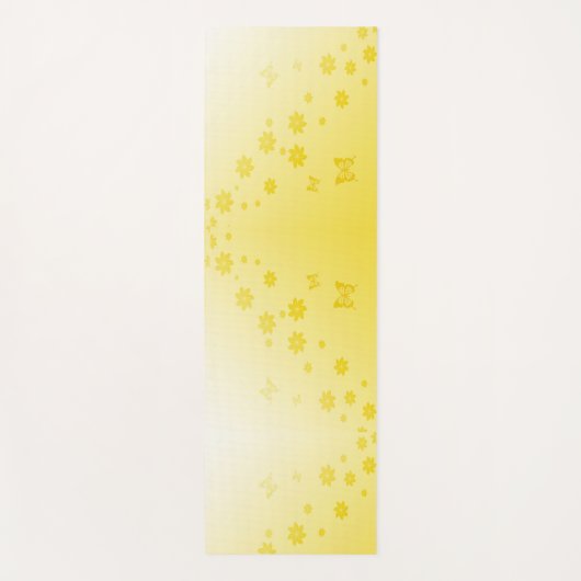 Sunshine Yellow Yogamat (Voorkant)