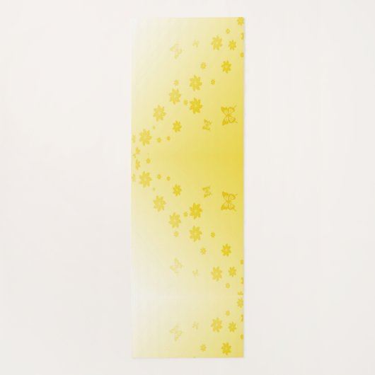 Sunshine Yellow Yogamat (Achterkant)