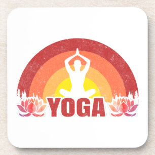 Sunshine Yoga Yogi Lotus Flower Bier Onderzetter
