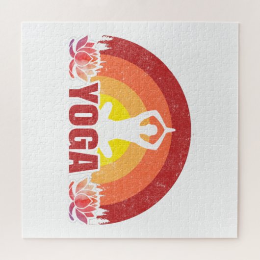 Sunshine Yoga Yogi Lotus Flower Legpuzzel (Horizontaal)