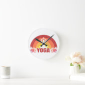 Sunshine Yoga Yogi Lotus Flower Ronde Klok (Huis)