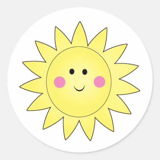 Sunshine Zomer Stickers (Voorkant)