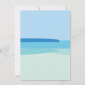 Sunshine Zomer Strand Bruiloft Kaart (Achterkant)
