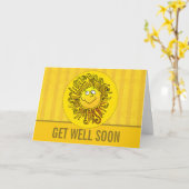 Sunshine zon krijgen Well Kaart cartoon schattig (Gele Bloem)