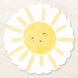 Sunshine, zon minimalistisch verjaardagsfeest kartonnen onderzetters<br><div class="desc">Zonneschijn,  zon minimalistisch verjaardagsfeestje Papier Onderzetter Matching items zijn beschikbaar.</div>