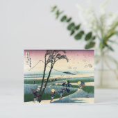 Sunshu Ejiri, 36 uitzicht Fuji. Hokusai Briefkaart (Staand voorkant)