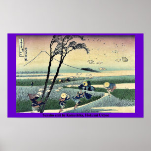 Sunshu ejiri door Katsushika, Hokusai Ukiyoe Poster