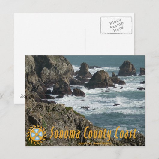 sunspeed Sonoma county coast briefkaart (Voorkant / Achterkant)