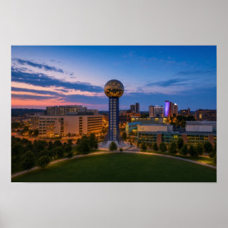 Sunsphere Landschap Knoxville Poster