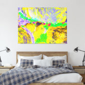 Sunspot Abstraction Canvas Afdruk (Insitu (Slaapkamer))