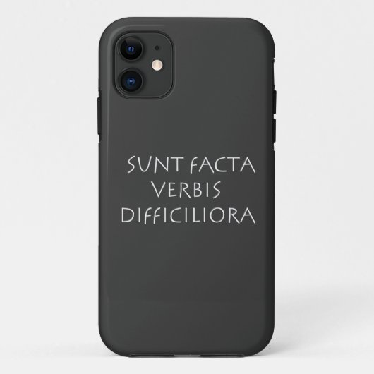 Sunt facta verbis moeilijkiliora Case-Mate iPhone case (Achterkant)