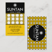 SUNTAN hexa stempelkaart Klantenkaartje (Voorkant / Achterkant)