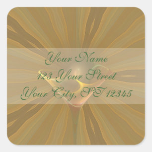 Suntini Faery Martini Art Vierkante Sticker