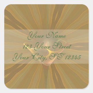 Suntini Faery Martini Art Vierkante Sticker