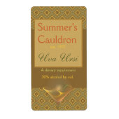 Suntini Glass Apothecary Label (Voorkant)