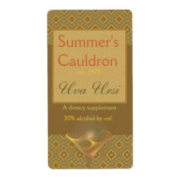 Suntini Glass Apothecary Label