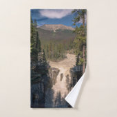 Sunwapta Herfsten, Canadian Waterfall Photography Bad Handdoek (Handdoek)