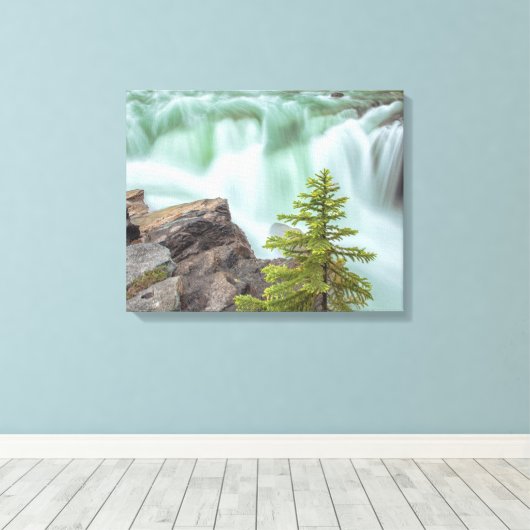 Sunwapta Herfsten Canvas Afdruk (Insitu (Houten vloer))