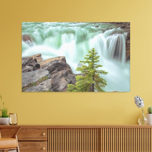 Sunwapta Herfsten Canvas Afdruk (Insitu (Woonkamer))