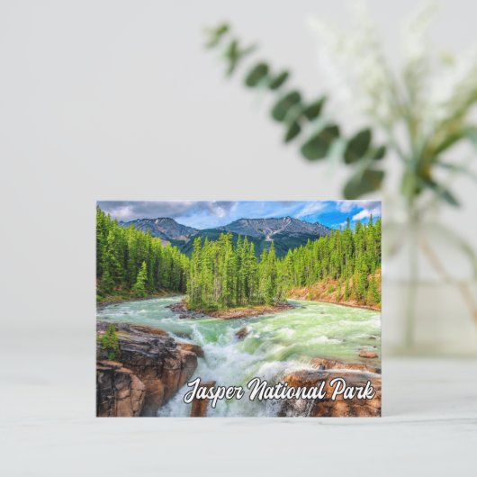 Sunwapta Herfsten, Jasper National Park Briefkaart (Staand voorkant)