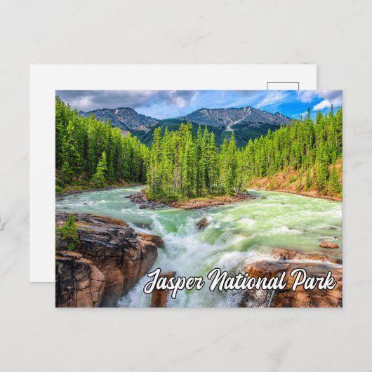 Sunwapta Herfsten, Jasper National Park Briefkaart (Voorkant / Achterkant)