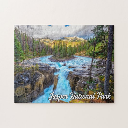Sunwapta Herfsten, Jasper National Park Legpuzzel (Horizontaal)