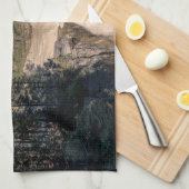 Sunwapta Herfsten, Watervalfotografie Theedoek (Quarter Fold)