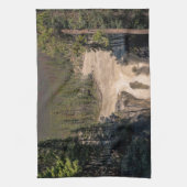Sunwapta Herfsten, Watervalfotografie Theedoek (Verticaal)