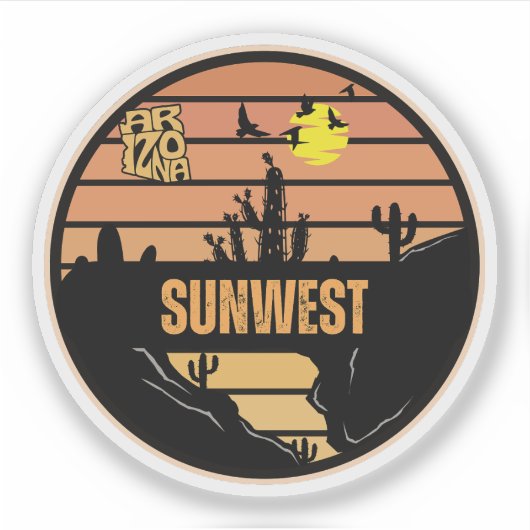Sunwest, Arizona Sticker (Voorkant)