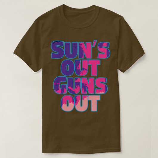 SUNx27S UIT PISTOLEN UIT Overzicht T-shirt (Design voorkant)