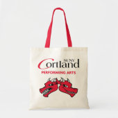 SUNY Cortland Comedy/Tragedie Budget Canvas tas (Voorkant)