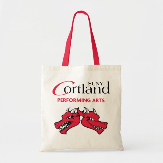 SUNY Cortland Comedy/Tragedie Budget Canvas tas (Voorkant)