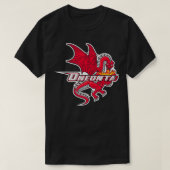 SUNY Oneonta rode draken T-shirt (Design voorkant)