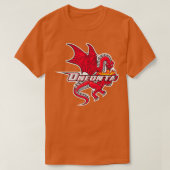 SUNY Oneonta rode draken T-shirt (Design voorkant)
