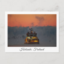 Suomelinna ferry Helsinki souvenir briefkaart