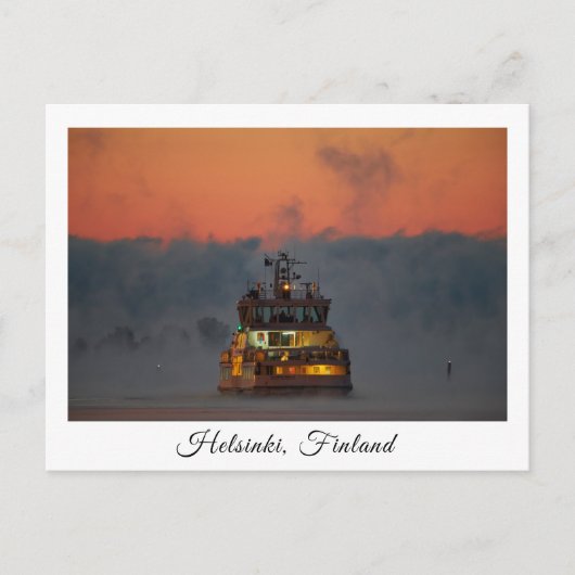 Suomelinna ferry Helsinki souvenir briefkaart (Voorkant)