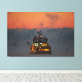 Suomelinna veerboot Helsinki Canvas Afdruk (Insitu (Houten vloer))