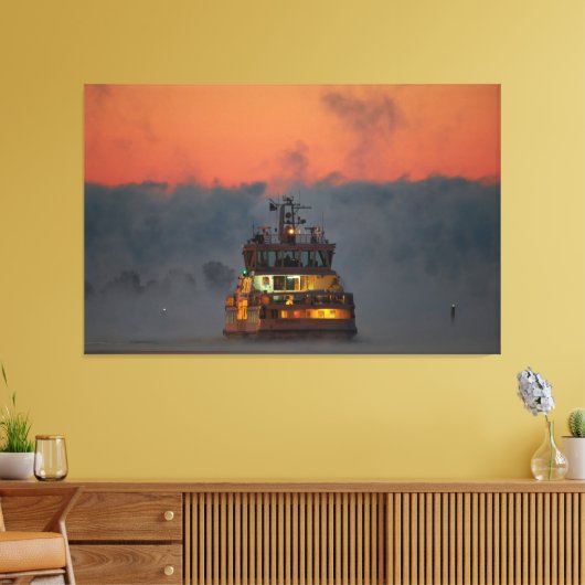 Suomelinna veerboot Helsinki Canvas Afdruk (Insitu (Woonkamer))