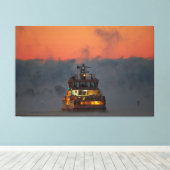 Suomelinna veerboot Helsinki Canvas Afdruk (Insitu (Houten vloer))