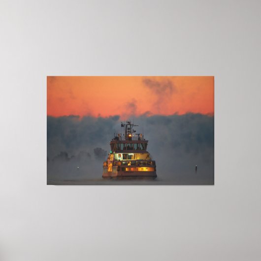 Suomelinna veerboot Helsinki Canvas Afdruk (Voorkant)