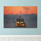 Suomelinna veerboot Helsinki Canvas Afdruk (Insitu (Houten vloer))