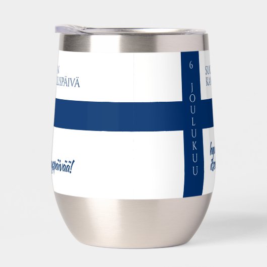 Suomen Kansallispäivä Finse nationale dag vlag (Rechts)