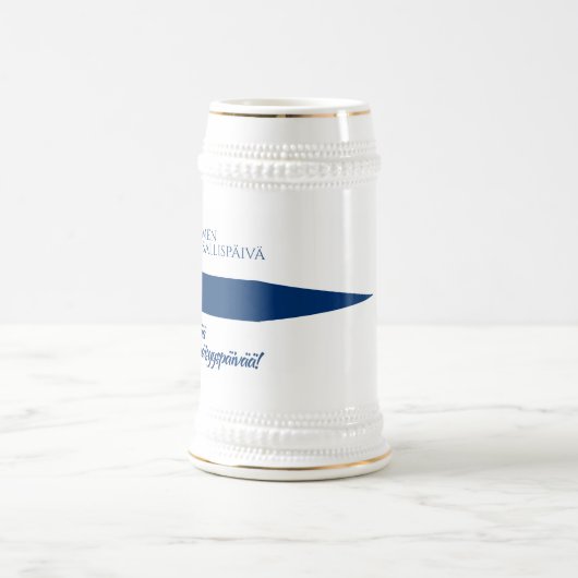 Suomen Kansallispäivä Finse nationale dag vlag Bierpul (Center)