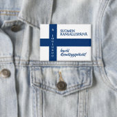 Suomen Kansallispäivä Finse nationale dag vlag Button (Insitu)